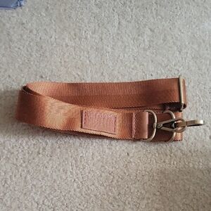 Adjustable Tan Strap with Gold Hardware